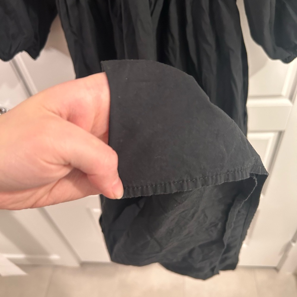 Madewell V neck balloon sleeve maxi Black Long Sleeve Dress - Picture 7 of 12